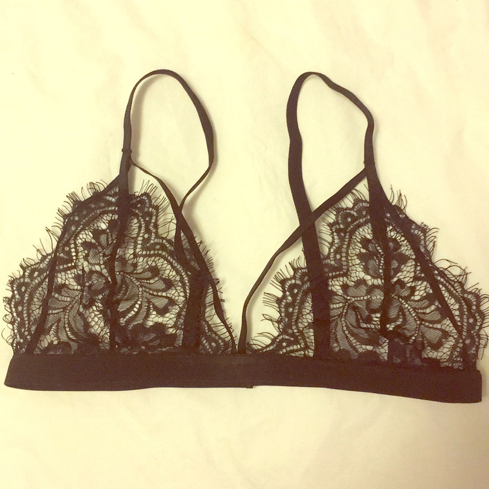 Lacey black bralette/lingerie - never worn